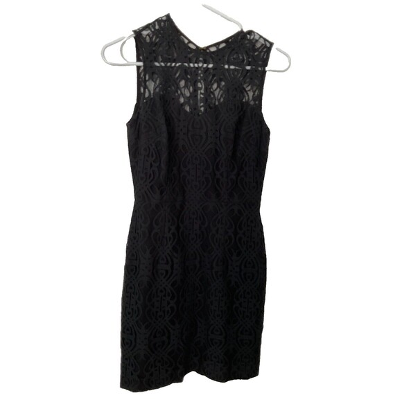 CECE by CYNTHIA STEFFE Black Floral Lace Sleeveless Summer Dress‎ Size 2 - Picture 3 of 5